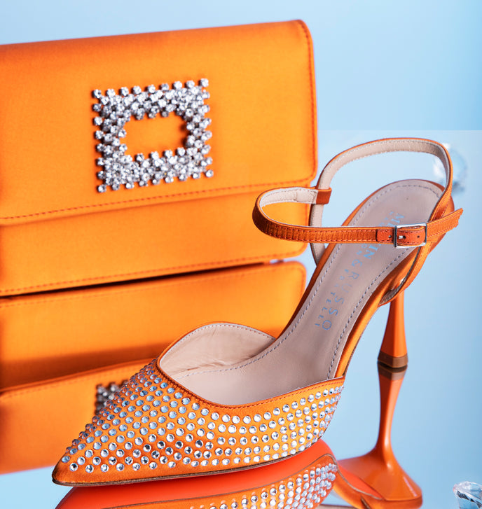 Escarpins Alena 3 et Pochette Franca - Collection capsule Fratelli Russo x Melvin & Hamilton