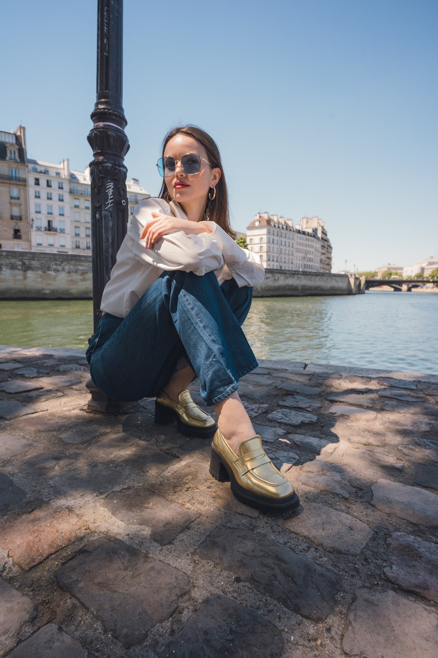 Chaussures à talon Stefy dorées Melvin & Hamilton