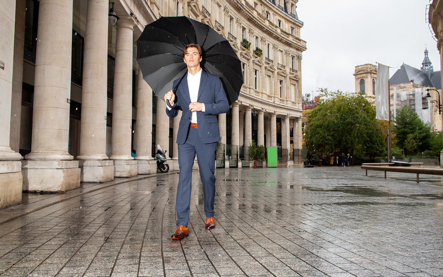 Porter un costume avec une ceinture en cuir - Melvin & Hamilton