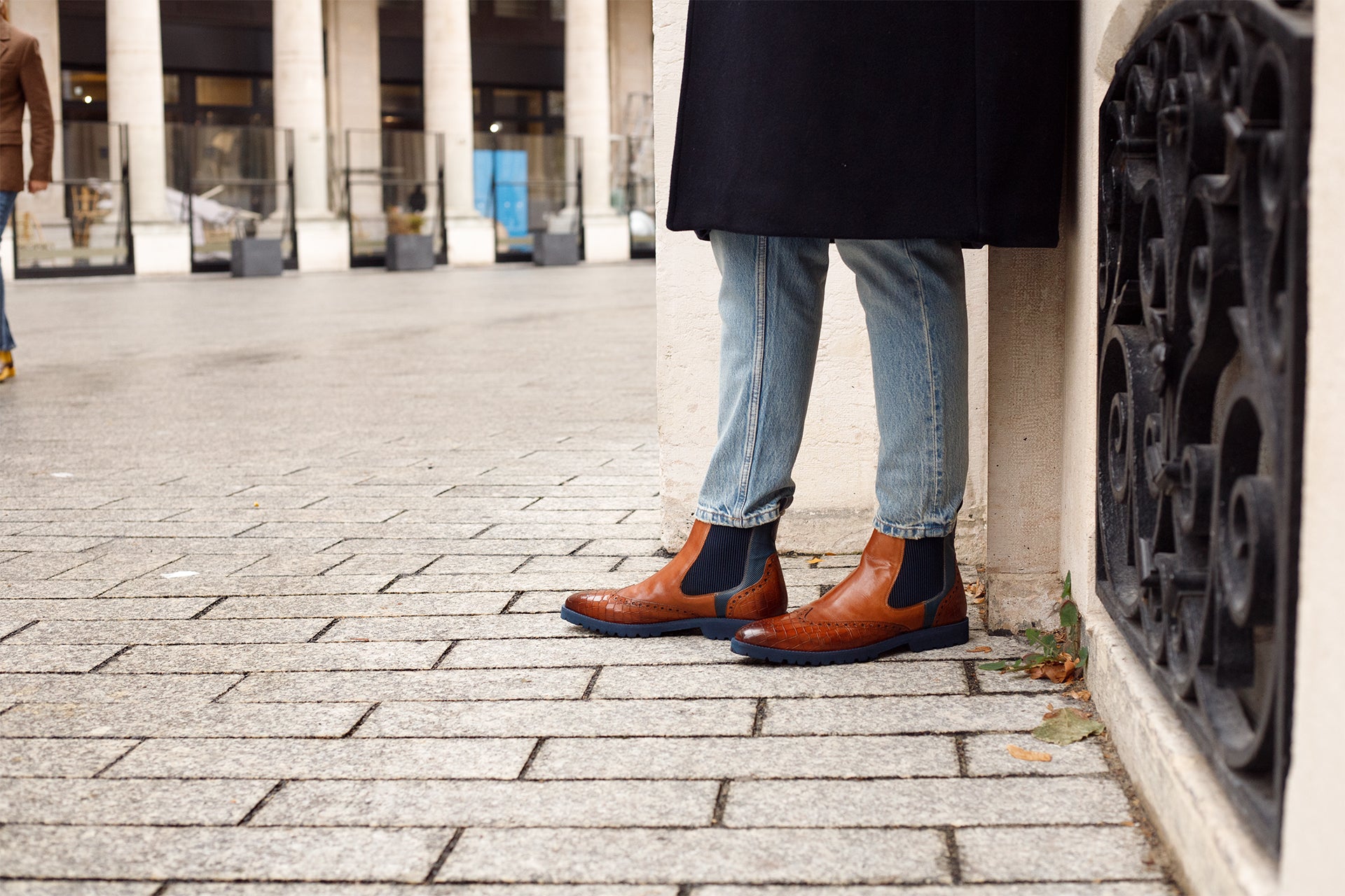 BOOTS EN CUIR EMBOSSÉ
