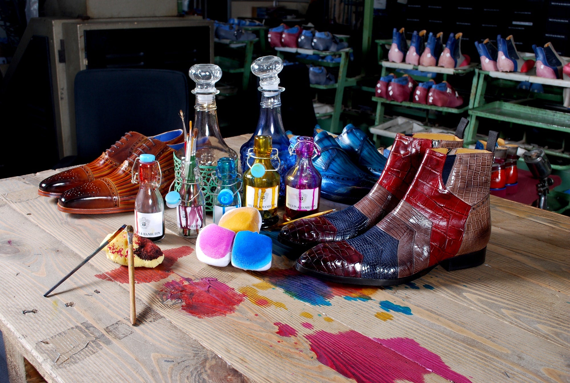 Originalité créativité chaussures maroquinerie Melvin & Hamilton