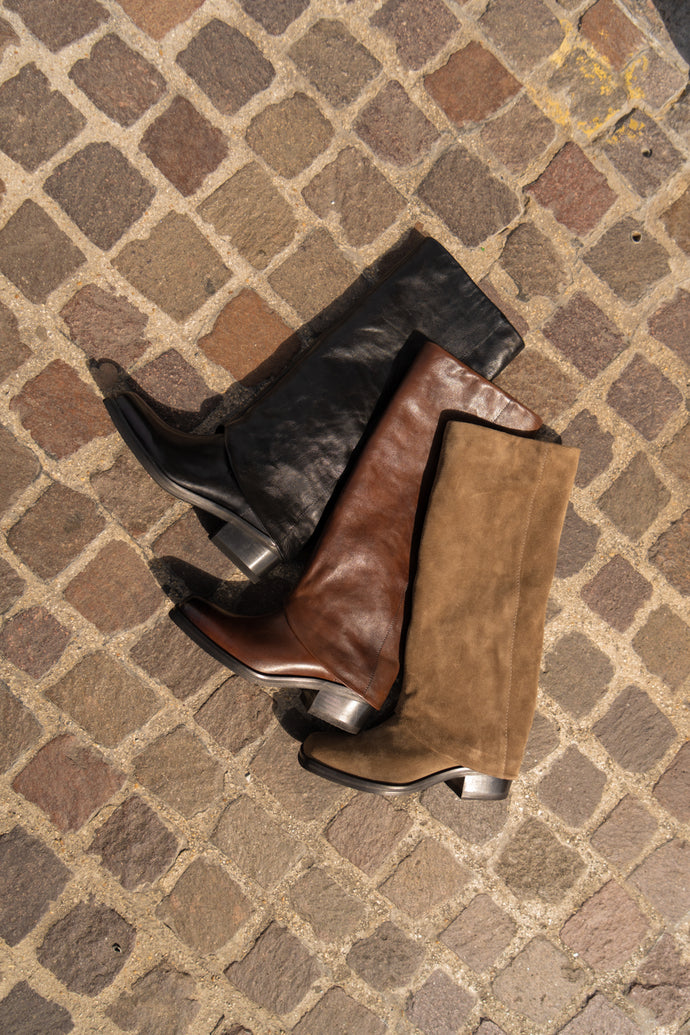 Michael Kors Bottes à talons Hamilton, Bagage, 38 EU Michael Kors Bottes à talons Hamilton, Bagage, 38 EU