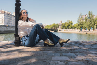 Chaussures à talon Stefy dorées Melvin & Hamilton