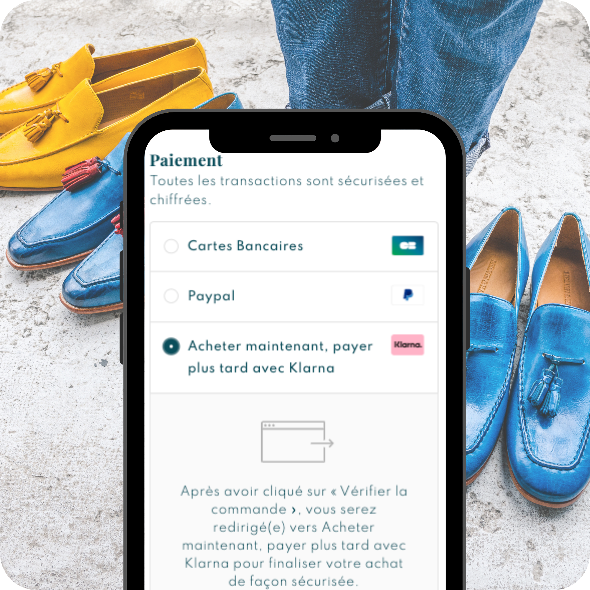 Klarna étape 1