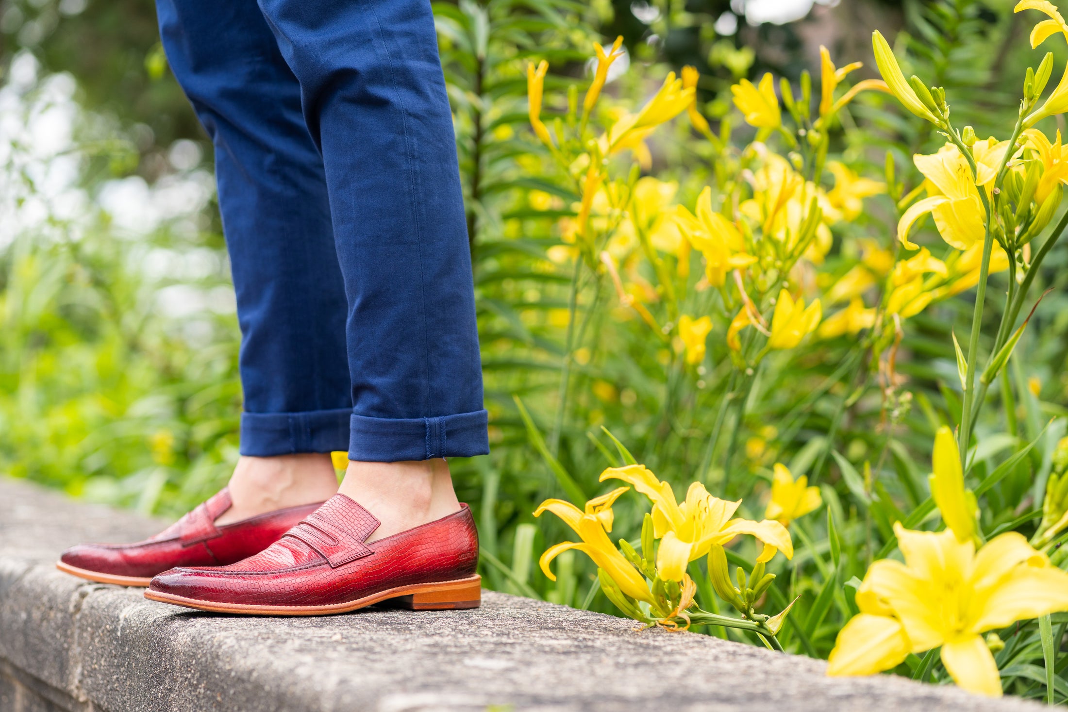 Mocassins rouges pour homme Leonardo 4 Melvin & Hamilton