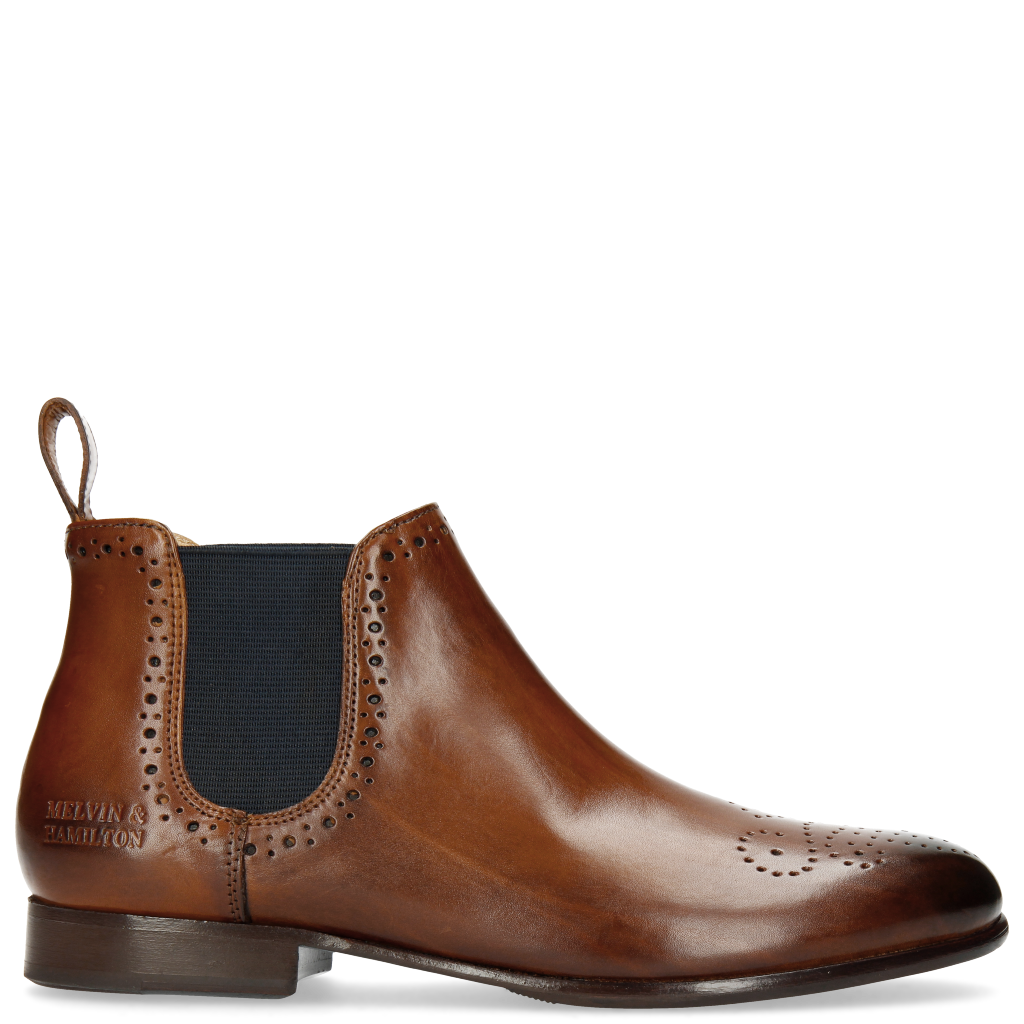 Sally 16 Wood Elastic Navy Melvin Hamilton